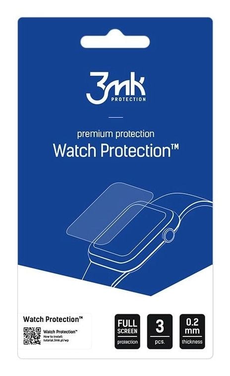 3MK Watch Protection, Skärmskydd, Smartwatch, Transparent, Apple, Watch 6 40mm, Watch SE 40mm, Härdat glas