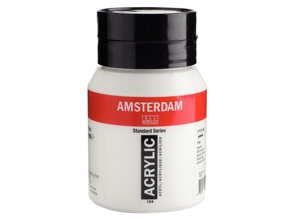 Amsterdam Standard Series akrylfärg i burk zinkvit 104