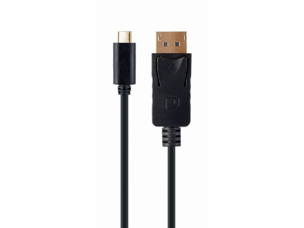 Cablexpert - Adapterkabel - USB-C (hane) till DisplayPort (hona) - USB 3.1 - 15 cm - 4K60Hz UHD-stöd - svart