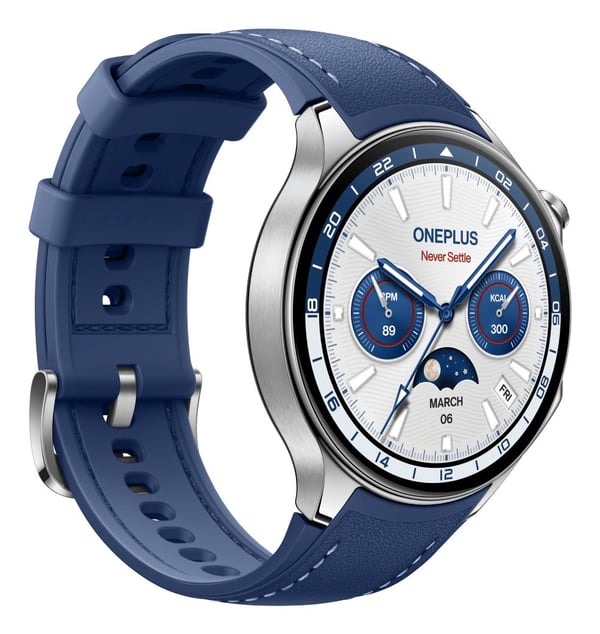 OnePlus Watch 2 älykello 46 mm 1,43" 32 GB, Nordic Blue