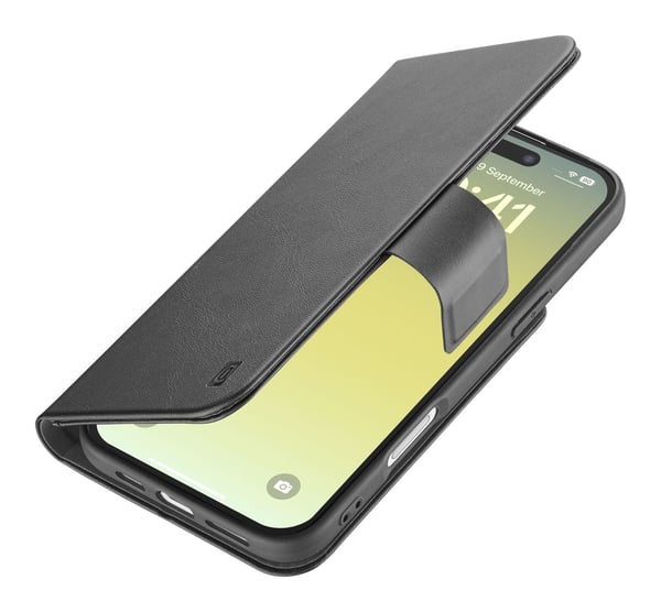 Cellularline Book Agenda, Folio, Apple, iPhone 17 Air, 16,5 cm (6.5"), Svart