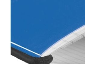 Herlitz my.book flex – Notatbok – A5 (148 x 210 mm) – 40 ark / 80 sider – hvitt papir – rutet – blått omslag – polypropylen (PP)