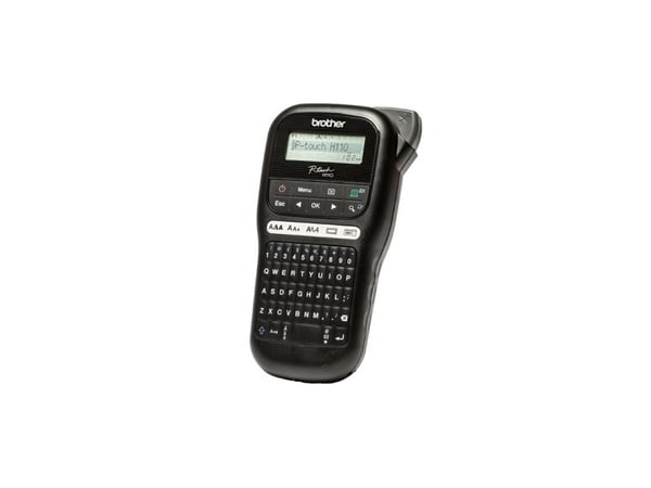 Brother P-Touch PT-H110 - Etikettskrivare - svartvit - termisk överföring - Rulle (1,2 cm) - 180 dpi - upp till 20 mm/sek - tvåradig utskrift