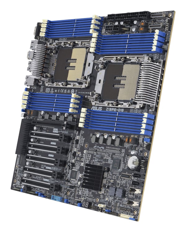 ASUS Z13PE-D16 - Hovedkort - utvidet ATX (E-ATX) - 2 x LGA4677 Socket-E - 2 Støttede CPU-er - Intel C741 Chipset - USB 3.2 Gen 1 - 2 x 10 Gigabit L...