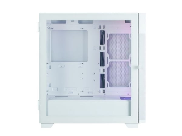 Zalman S5 NEO WHITE, Midi Tower, PC, Vit, ATX, micro ATX, Mini-ITX, Plast, Stål, Härdat glas, Multi