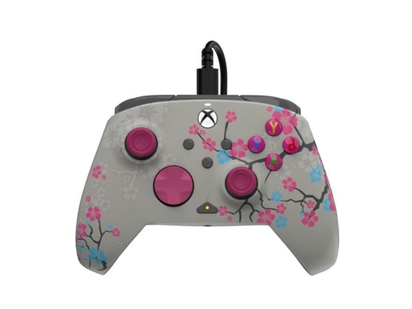 PDP Rematch - GLOW Advanced - spelkontroll - kabelansluten - körsbärsblomfärgad - för Microsoft Xbox Series S, Microsoft Xbox Series X, Microsoft X...