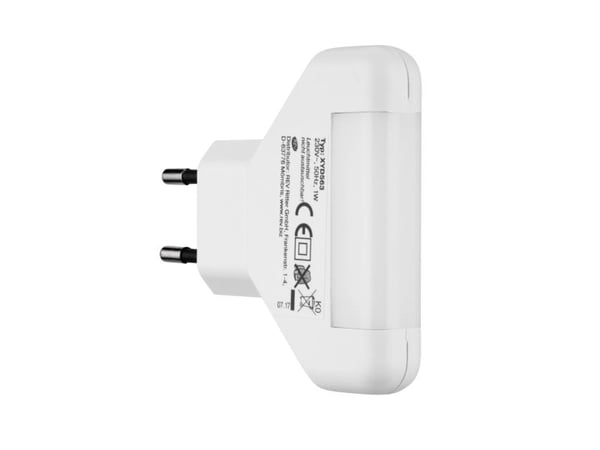 REV 337171, Plug-in nattlampa, Vit, IP20, II, 5 lampor, LED