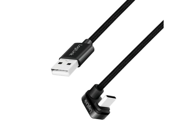 LogiLink USB-kabel USB 2.0 USB-C®-anslutning, USB-A-anslutning 1 m Svart CU0192