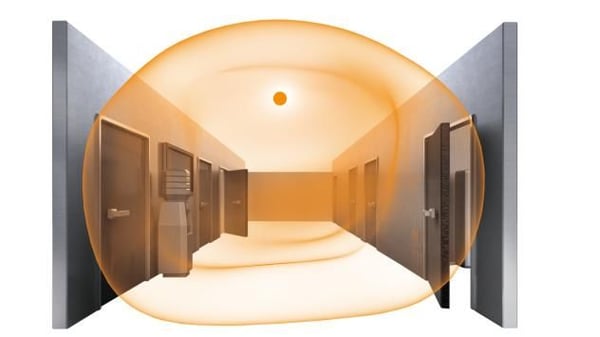 STEINEL RS PRO P1 S, 1 lampor, LED, 4000 K, 980 LM, IP54, Vit