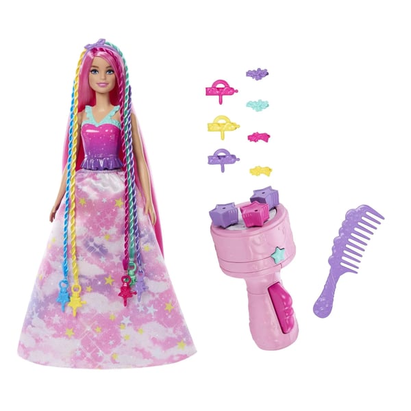 Barbie Dreamtopia Twist ''n Style Doll and Accessories, Motedukke, Jente, 3 år, Jente, 303 mm, 166 g
