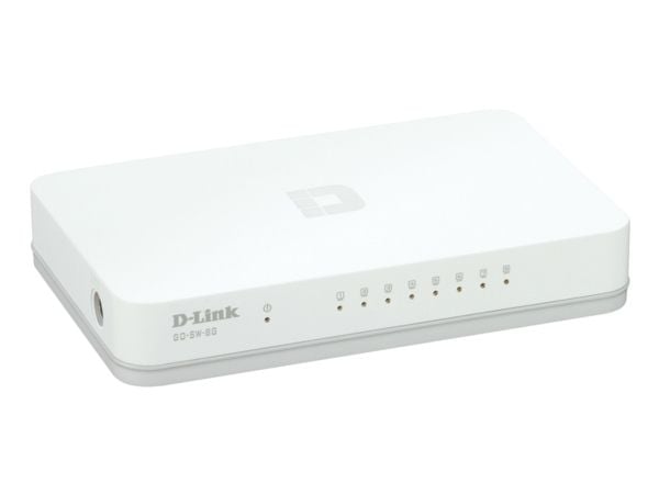 D-Link GO-SW-8GE - Switch - ohanterad - 8 x 10/100/1000 - skrivbordsmodell