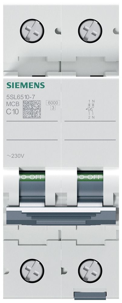 Siemens 5SL65107 5SL6510-7 Ledningssikkerhedsafbryder 10 A 230 V