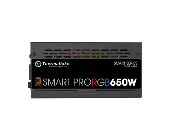 Thermaltake SMART PRO RGB SPR-650AH3FSB-R - Virtalähde (sisäinen) - ATX12V 2.4/ EPS12V 2.92 - 80 PLUS Bronze - AC 100-240 V - 650 Watt - aktiivinen...