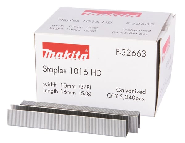 Makita 1016 HD - Staples - 5040 delar - längd: 16 mm - bredd: 10 mm - för Makita DST221