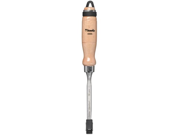 kwb 455910, Lyhyt taltta, Vino reuna, Kromivanadiini-teräs, Puu, Puu, 10 mm
