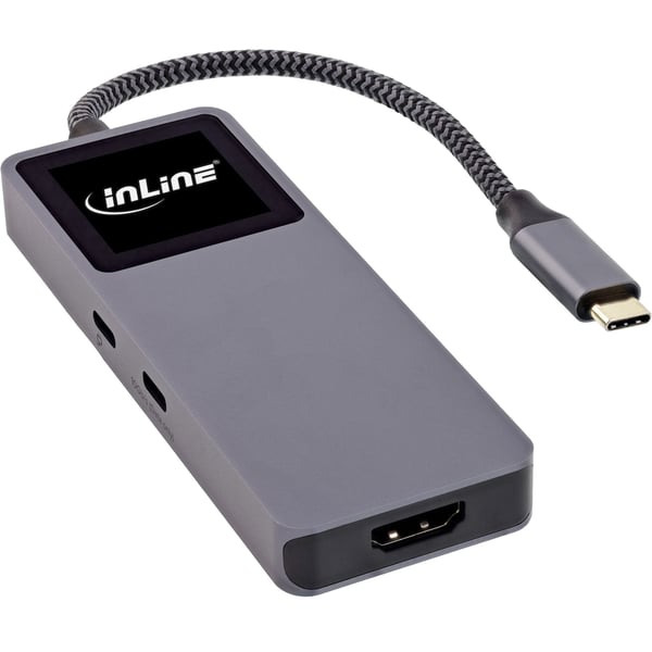 InLine 35392D, USB 3.2 Gen 2 (3.1 Gen 2) Type-C, HDMI, USB 3.2 Gen 2 (3.1 Gen 2) Type-A, USB 3.2 Gen 2 (3.1 Gen 2) Type-C, 10000 Mbit/s, 3840 x 216...