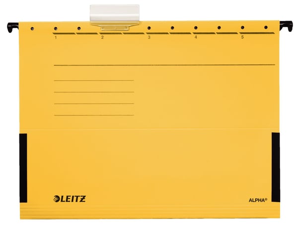 Leitz ALPHA - Hengefil - for A4 (210 x 297 mm) - gul