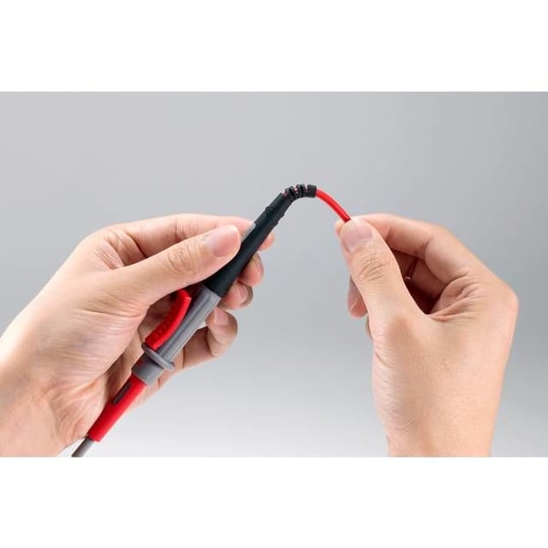 VOLTCRAFT MS-4PS, Test lead set, Svart, Rød, 1 m, 600 - 1000 V, 10 A, Rett