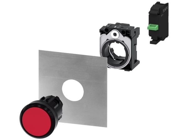 Siemens 3SU10000DB400AA0 3SU1000-0DB40-0AA0 Painike (Ø x K) 29,5 mm x 29,5 mm IP66, IP67, IP69/IP69K 1 kpl