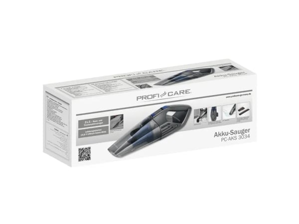 ProfiCare PC-AKS 3034 - Støvsuger - håndholdt - uten kabel - anthracite/blue