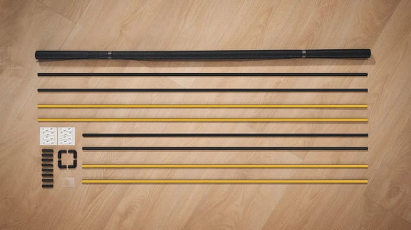 TESA 55360-00000-00, 1000 mm, 1200 mm, Antrasitt