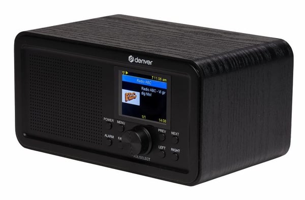 Denver DIR-200, Personal, DAB+, FM, 2 W, LCD, 6,1 cm (2.4"), 3,5 mm