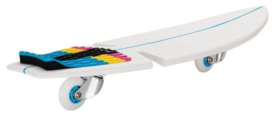 Razor RipSurf, Självbalanserande sparkcykel, Blå, Rosa, Vit, Gul, 100 kg, 2,38 kg, 825,5 mm, 215,9 mm