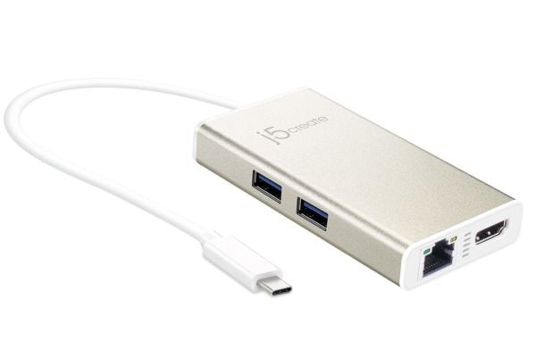 j5create JCA374 - Dokkingstasjon - USB-C 3.1 - HDMI - 1GbE
