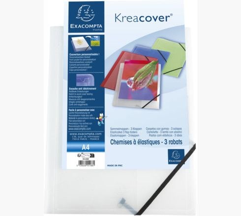 Præsentationsmappe Exacompta Kreacover A4 transparent
