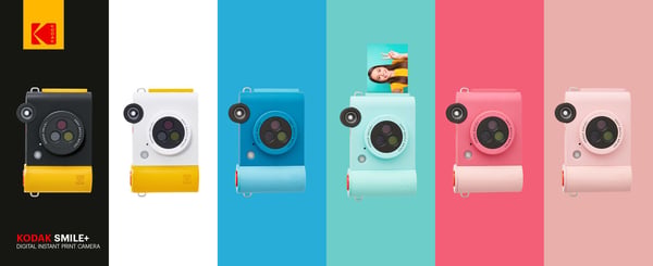 Kodak Smile+ pikakamera 5 MP 2-in-1 Bluetooth-tulostuksella, musta