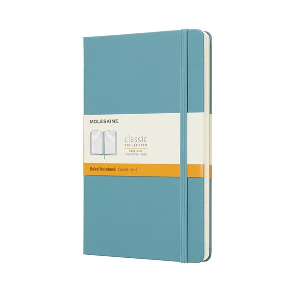 Moleskine Notebook Classic Large, linjeret Reef Blue