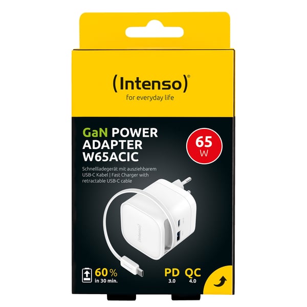 Intenso 7806520, Universal, Innendørs, 110 - 240 V, 50/60 Hz, 65 W, 11 V