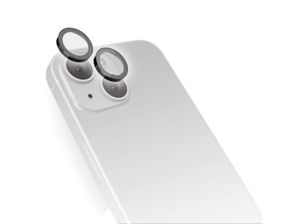 SBS TESINCAMGLIP15, Linsebeskytter, Sort, Glas, Silikone, Apple, iPhone 15/15 Plus, 15 g