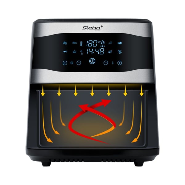 Steba HF 8000, Kuumakiertoilmakypsennin, 8 L, 80 °C, 200 °C, 60 min, Yksi
