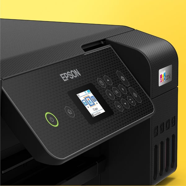 Epson EcoTank ET-2870 - Multifunksjonsskriver - farge - ink-jet - ITS - A4 (medie) - opp til 10 spm (trykking) - 100 ark - Wi-Fi, USB - svart