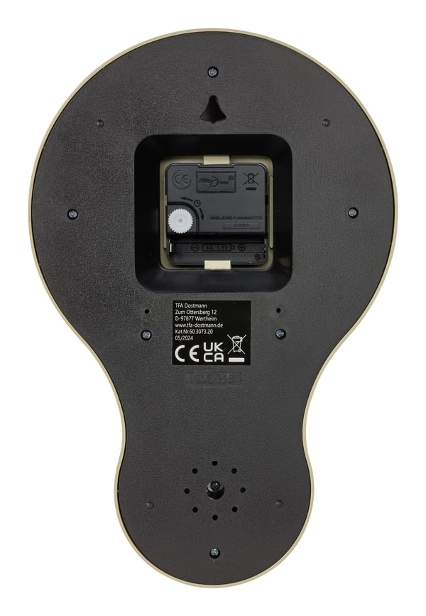 TFA-Dostmann 60.3073.20, Vägg, Analog klocka, Andra, Mintfärgad, Plast, Glas