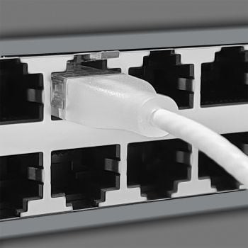 Wantec 7410, 10 m, Cat6a, U/UTP (UTP), Hvit