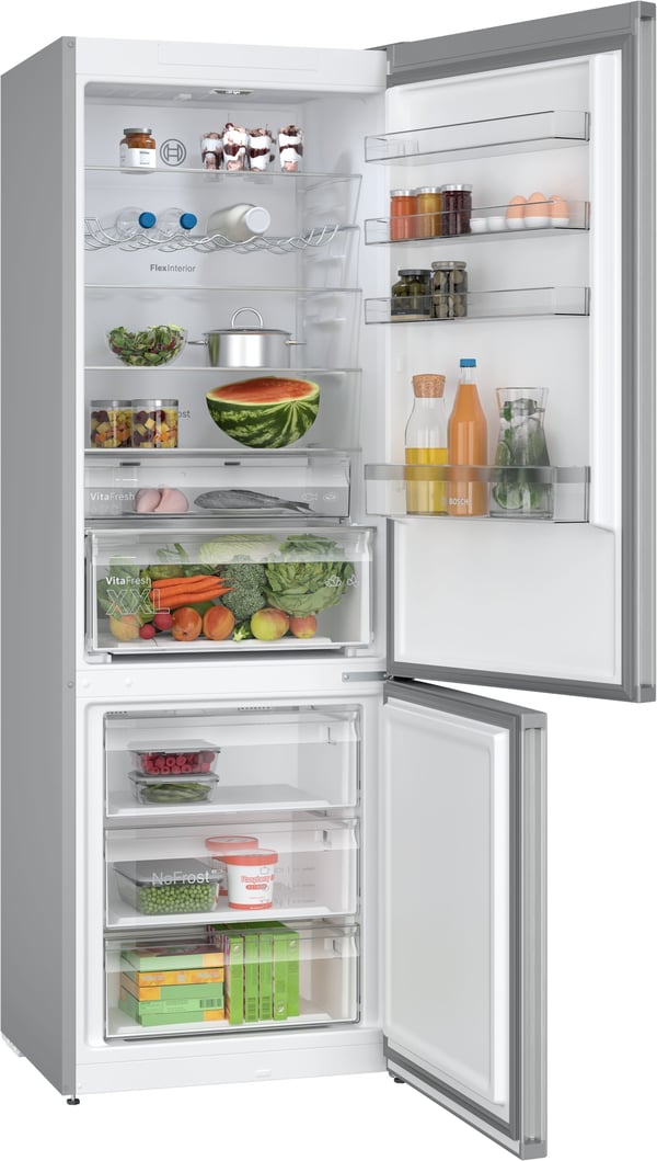 Bosch Serie 4 KGN497LDF kyl-frys 440 L D 70 cm, rostfritt stål