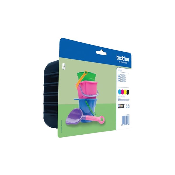 Brother LC221 Value Pack - 4-pack - svart, gul, cyan, magenta - original - bläckpatron - för Brother DCP-J562DW