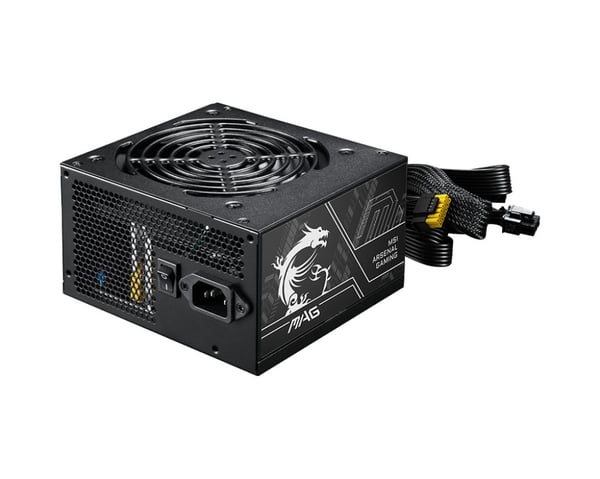 MSI MAG A650BN PCIE5 II - Strømforsyning (intern) - ATX12V 3.1/ EPS12V - 80 PLUS Bronze - AC 100-240 V - 650 watt - aktiv PFC