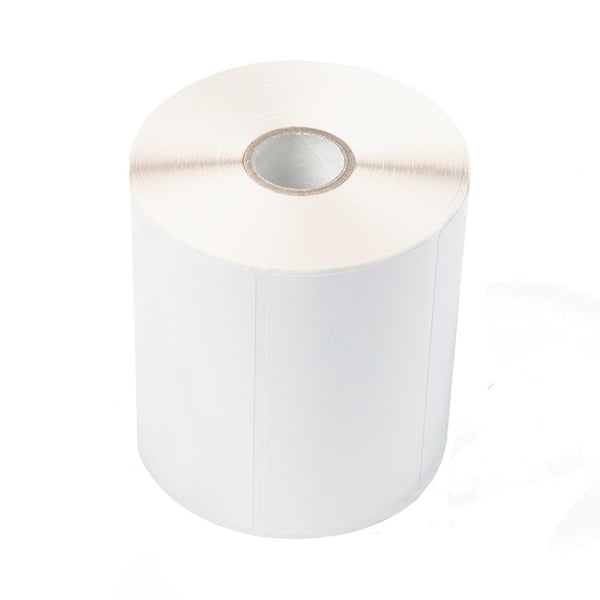 Brother Premium - Halvblank - bestruken ovansida - vit - 102 x 150 mm 500 etikett (er) (1 rulle/rullar x 500 matrisskurna etiketter (paket om 6) - ...