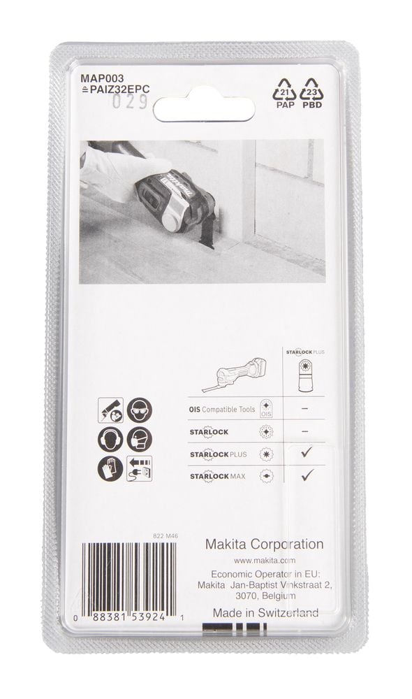 Makita B-66341, Sågblad, Trä, Stål med hög kolhalt (HCS), 6 cm