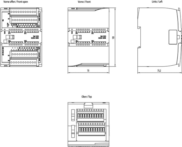 Siemens 6ES7223-1BL32-1XB0 6ES72231BL321XB0 PLC-analogiatulomoduuli