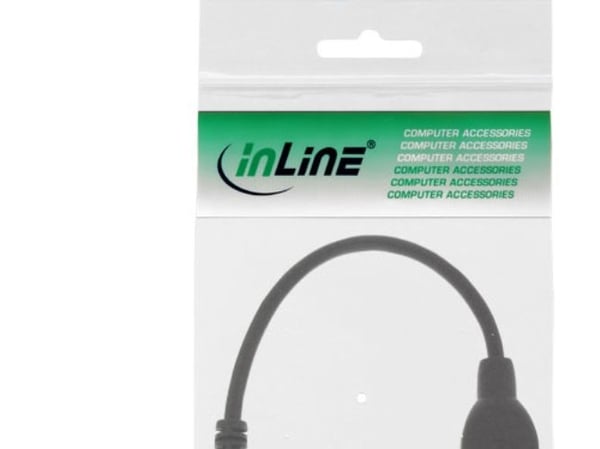 InLine 31606W, Micro-USB B, USB A, Svart
