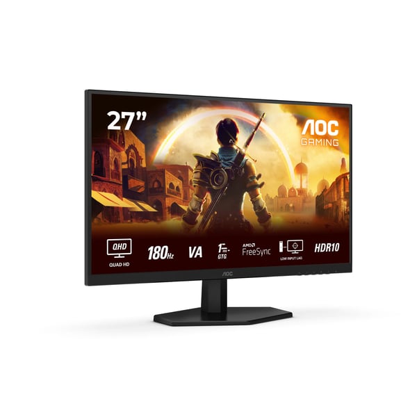 AOC G4 Q27G42XNE gaming-skjerm 27" QHD 180 Hz Fast VA, svart, rød