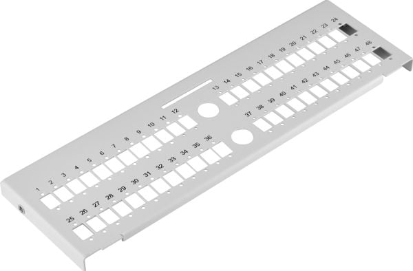 EFB Elektronik 53604.3V2, rackplate, stål, grå