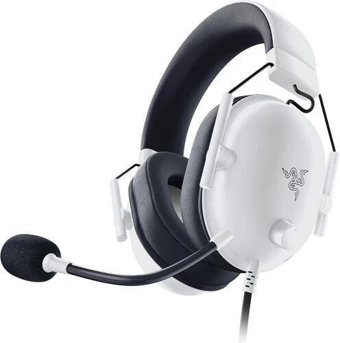 Razer BlackShark V2 X - PlayStation Licensed - headset - fullstorlek - kabelansluten - 3,5 mm kontakt - ljudisolerande - kvarts