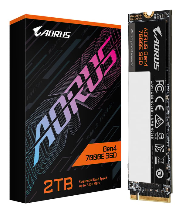 AORUS Gen4 7000E - SSD - 2 TB - intern - M.2 2280 - PCIe 4.0 x4 (NVMe)