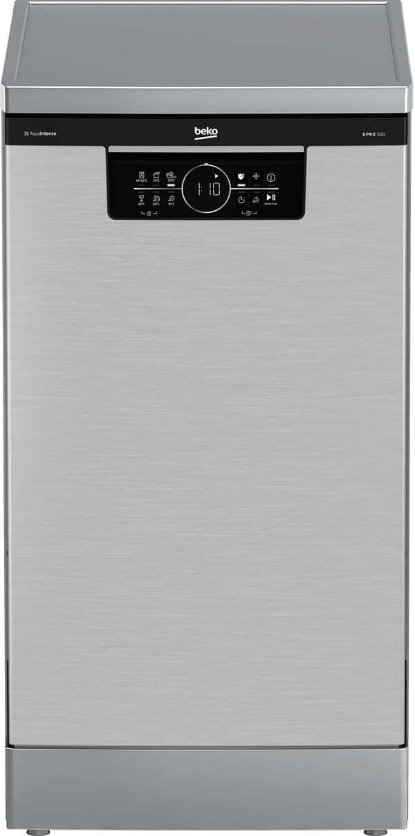 Beko BDFS26046XQ, Fristående, Slimline (45 cm), Rostfritt stål, LED, Låda, Rostfritt stål