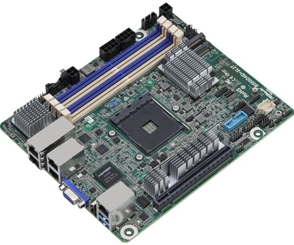 ASRock Rack B550D4ID-2L2T -emolevy, B550, AM4, mini-ITX